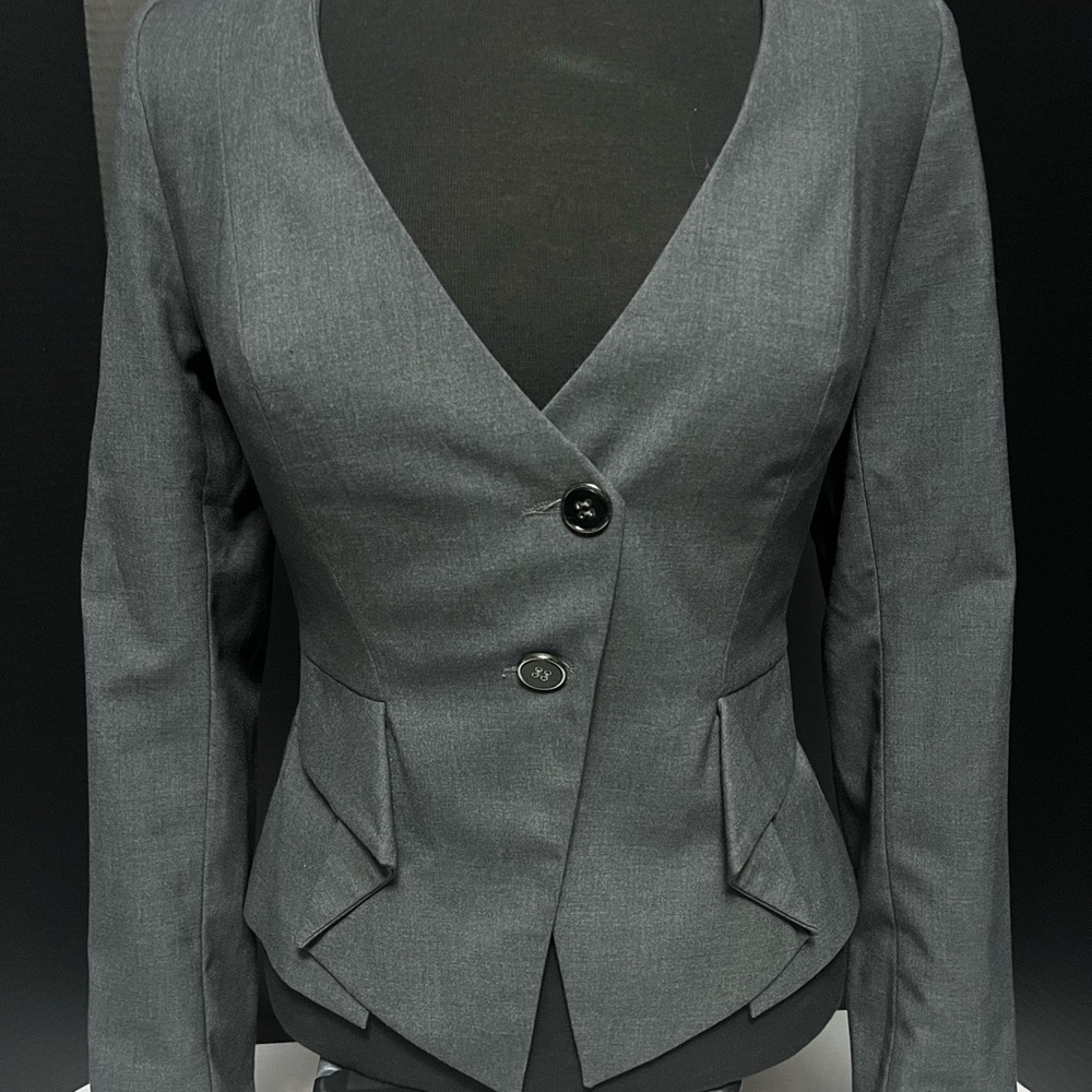 3 for $30 Chic Charcoal Women's Suit Jacket